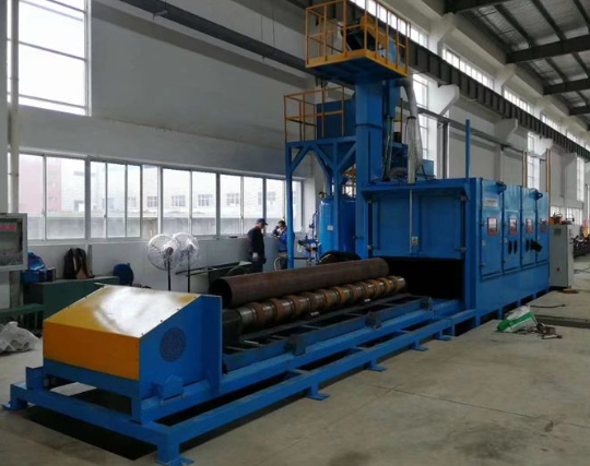 洛阳喷砂机在管道除锈中的现场施工应用